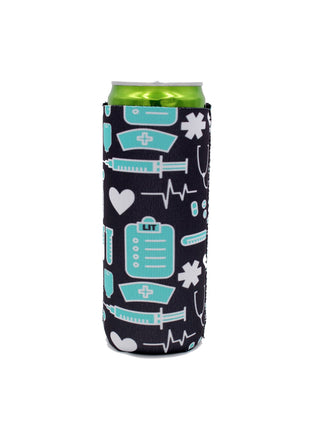 Nurse 12oz Slim Can Cooler