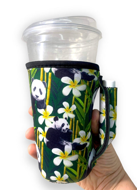 Panda Panda 16oz PINT Glass / Medium Fountain Drinks and Hot Coffee Handlers™ - Drink Handlers