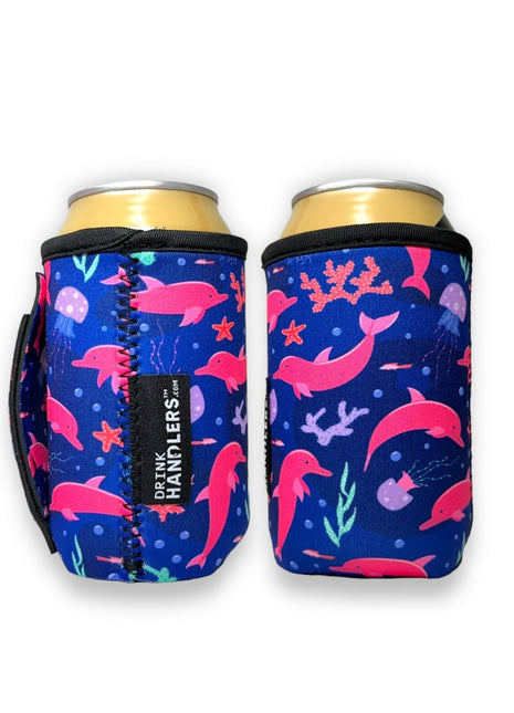 Pink Dolphins 12oz Stubby Can Handler™ - Drink Handlers