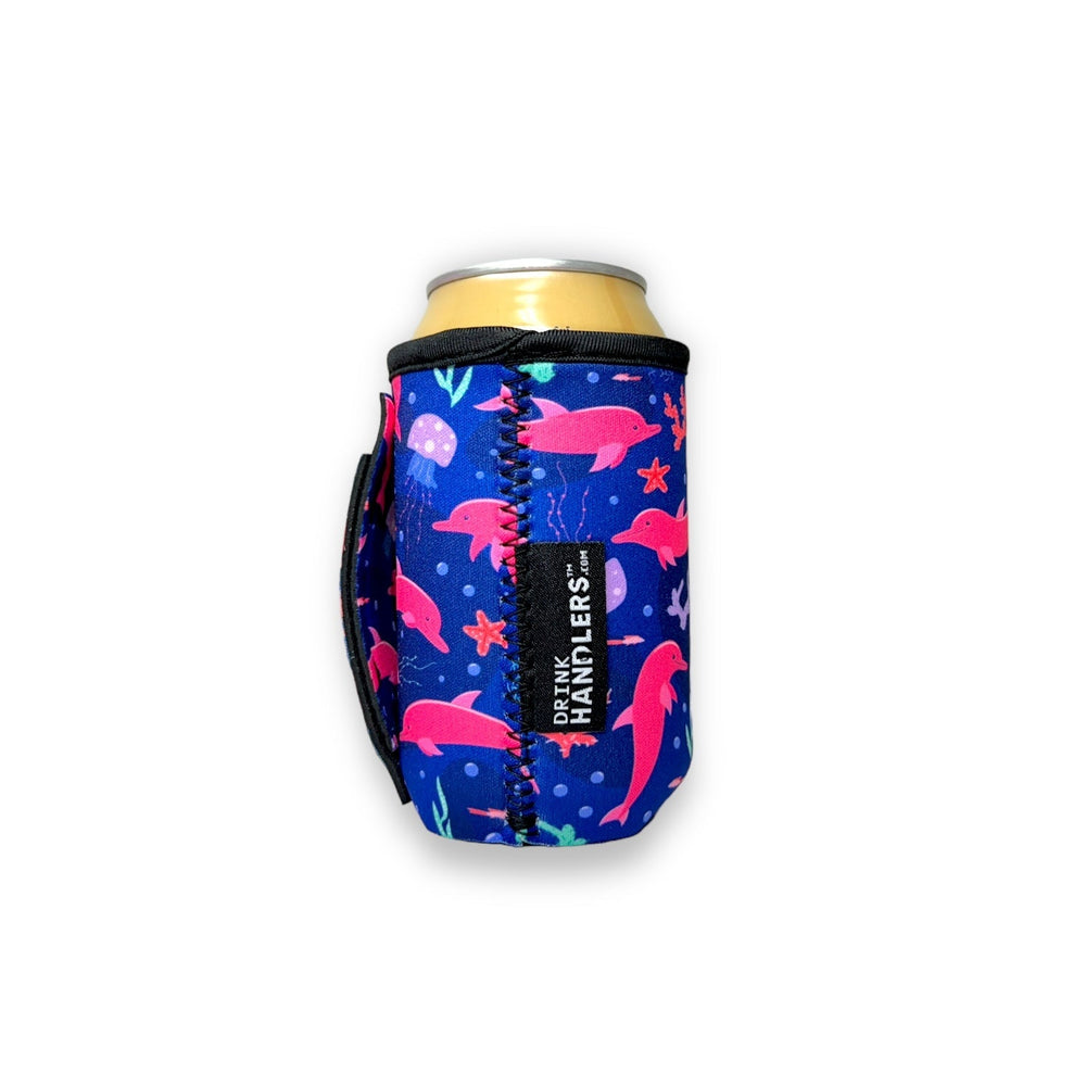 Pink Dolphins 12oz Stubby Can Handler™ - Drink Handlers