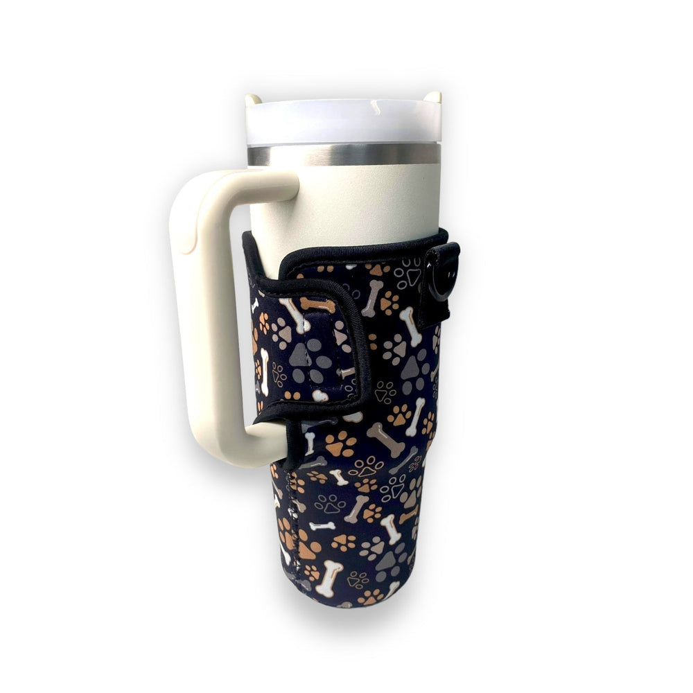 Puppy Paws 25-35oz Tumbler With Handle Sleeve - Drink Handlers