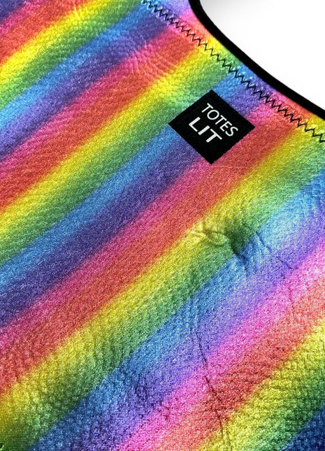 Radiant Rainbow Neoprene Tote - Drink Handlers