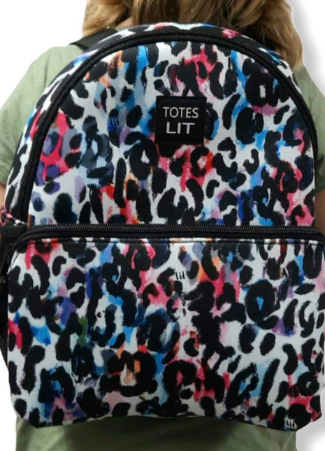 Watercolor Leopard Small Backpack