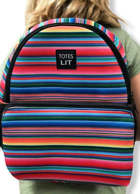 Pink Serape Small Backpack