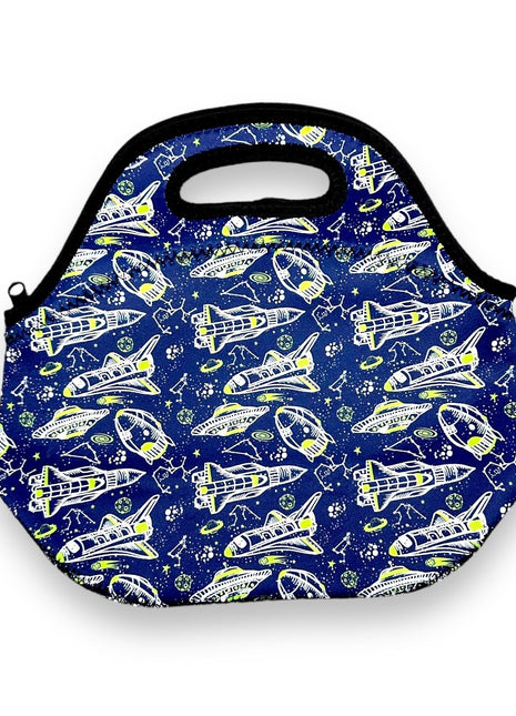 Rocket Ships Lunch Bag Tote - Drink Handlers