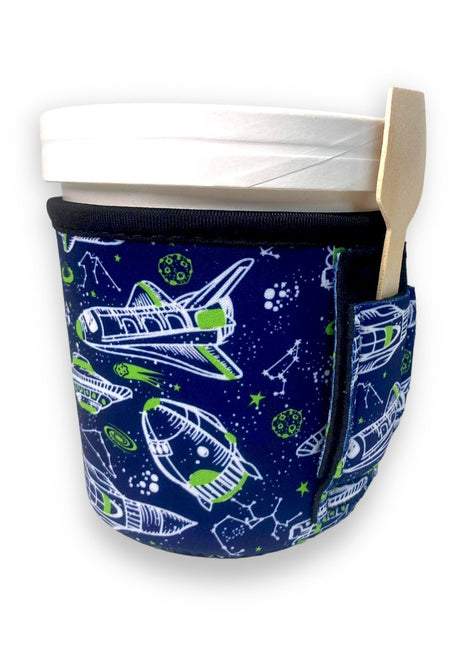 Rocket Ships Pint Size Ice Cream Handler™ - Drink Handlers