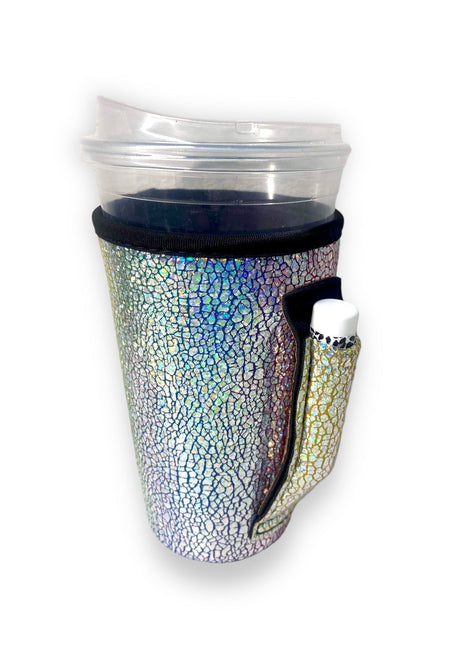 Silver Fox 16oz PINT Glass / Medium Fountain Drinks and Hot Coffee Handlers™ - Drink Handlers