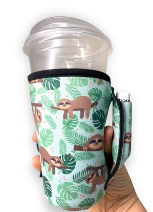 Sloths 16oz PINT Glass / Medium Fountain Drinks and Hot Coffee Handlers™ - Drink Handlers