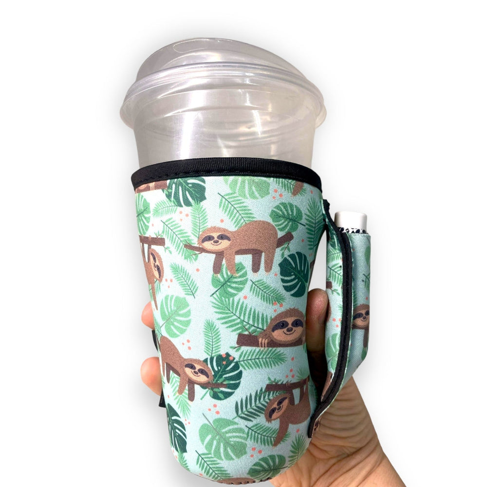 Sloths 16oz PINT Glass / Medium Fountain Drinks and Hot Coffee Handlers™ - Drink Handlers