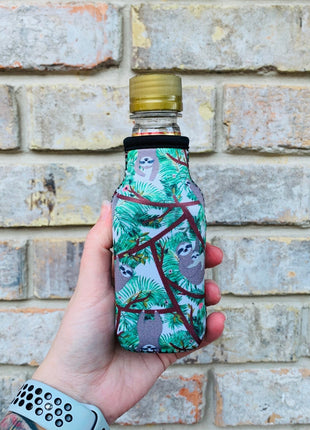 Sloths 8oz Mini Bottleneck Sleeve- Limited Edition* - Drink Handlers