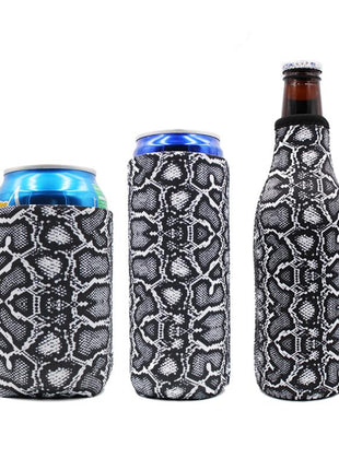 Snakeskin 12oz Stubby Can Cooler