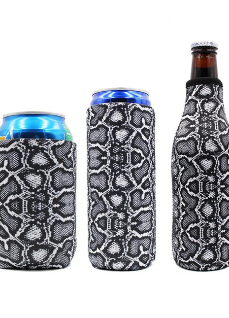 Snakeskin 12oz Stubby Can Cooler