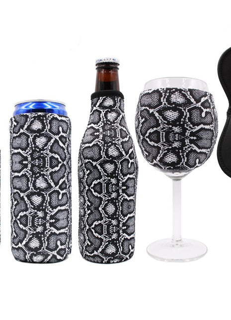 Snakeskin Wine Glass Sleeve