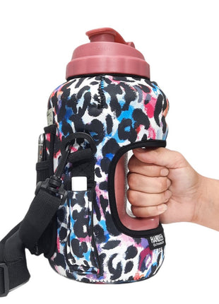 Watercolor Leopard 1/2 Gallon Jug Carrying Handler™ - Drink Handlers