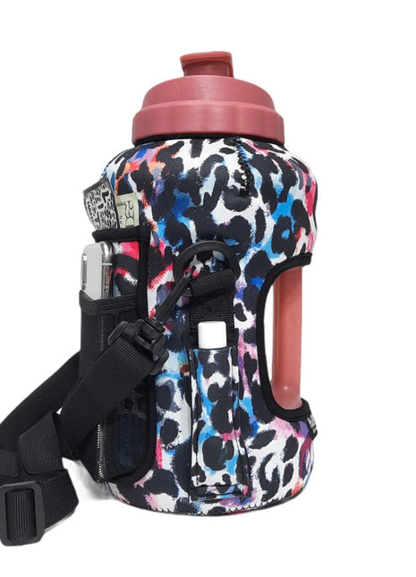 Watercolor Leopard 1/2 Gallon Jug Carrying Handler™ - Drink Handlers