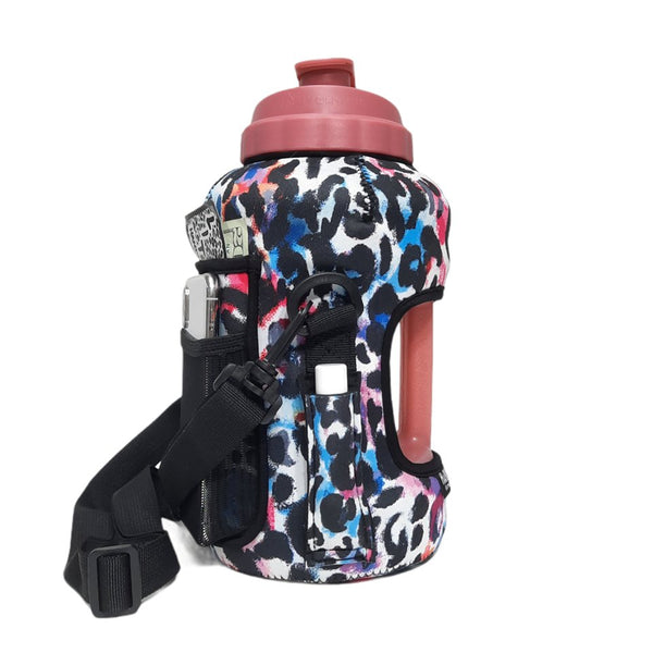Watercolor Leopard 1/2 Gallon Jug Carrying Handler™ - Drink Handlers