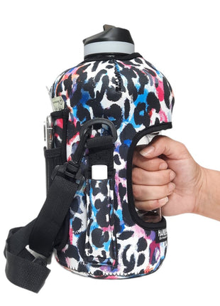 Watercolor Leopard 1/2 Gallon Jug Carrying Handler™ - Drink Handlers