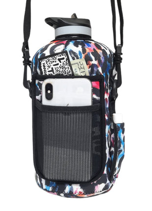 Watercolor Leopard 1/2 Gallon Jug Carrying Handler™ - Drink Handlers