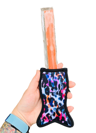 Watercolor Leopard Mermaid Icy Pop Holder